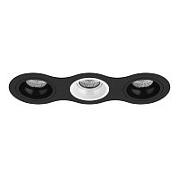 Комплект из светильников и рамки Lightstar Domino D637070607