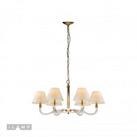 Подвесная люстра iLAMP Amber YT2043-6 GD+Coffee
