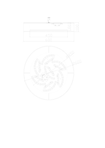 Потолочный светильник Freya LED Zoticus FR6005CL-L48G фото 5