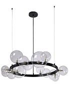 Люстра Crystal Lux AGATA SP15 V2 BLACK/TRANSPARENTE