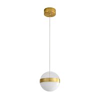 Подвес Odeon Light L-VISION ODL24 389 RONI ант.бронза/прозрачн/молочный/металл/акрил LED 12W 4000K 600лм  5036/12L