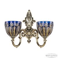 Бра Bohemia Ivele Crystal Verona 7203B14/2/175 GB P1 U Amber-Blue/H-1I