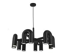 Люстра Канти черный d80 h150 Led 72W (3000-6000K)