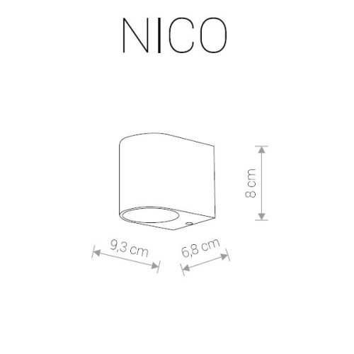 Cветильник уличный фасадный NICO 9518 фото 3