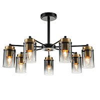 Светильник на штанге Escada 2118/7P E14*40W Black/Brass