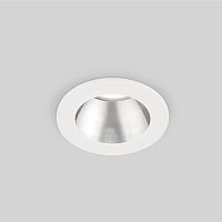 Встраиваемый точечный светодиодный светильник Elektrostandart Teka 25023/LED 7W 4200K WH/SL белый/серебро