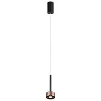 Подвес Favourite Skive 4319-1P LED 4000 черный, коричневый