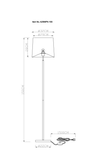 Торшер Arte Lamp RODOS A2589PN-1SS фото 9