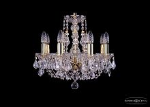Подвесная люстра Bohemia Ivele Crystal 1406/8/141 G Leafs