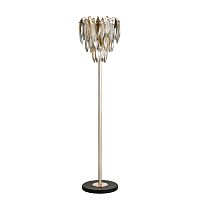 Торшер Odeon Light HALL ODL24 501 VILNA золото/дымчат./янтарн./матовый белый/металл/хрусталь E14 4*40W  5068/4F