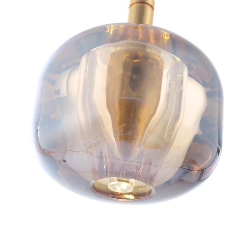 Светильник подвесной Crystal Lux BOX SP1 GOLD/AMBER фото 6