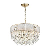 Люстра Odeon Light (В 2-Х КОРОБКАХ) золото/прозрачный/матовый/металл/хрусталь/стекло E14 11*40W FIESTA 5070/11