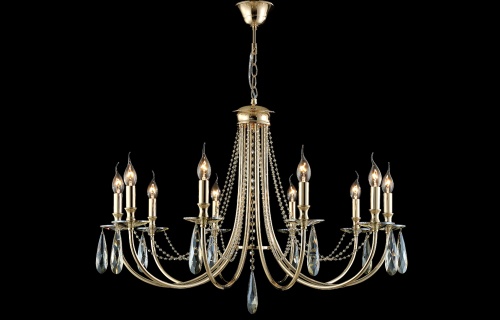 Люстра Crystal Lux VICTORIA SP10 GOLD/AMBER фото 5