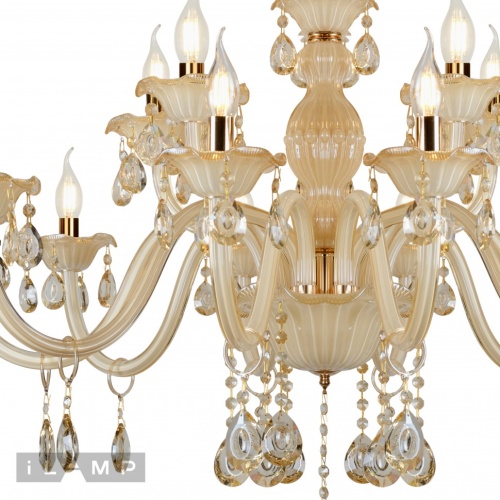 Подвесная люстра iLAMP Asia 81072-10+5 WH фото 4