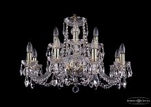 Подвесная люстра Bohemia Ivele Crystal 1402/8+4/240 G