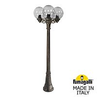 Садово-парковый фонарь Fumagalli GLOBE 250 бронза, дымчатый G25.158.S30.BZF1R