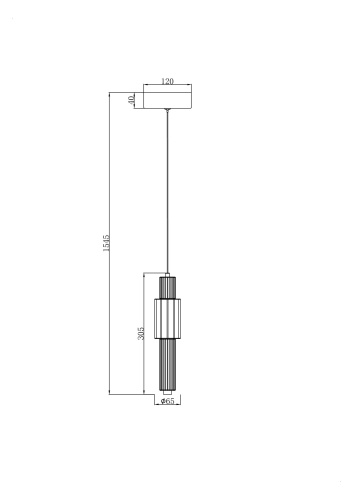 Подвесной светильник Maytoni Verticale MOD308PL-L9GR3K фото 6