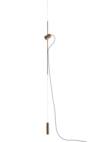 Подвесной светильник Nomon ONFA COLGANTE Graphite/Walnut ONFAPNT