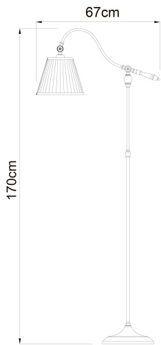 Торшер Arte Lamp Seville A1509PN-1PB фото 6