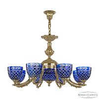 Люстра Bohemia Ivele Crystal Verona 72211P/8/210 G P1 U Clear-Blue/H-1J