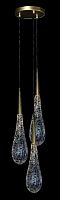 Подвесной светильник Glassburg DROP crackle 3 Base(I), round 3-base-210 mm 30-00004399