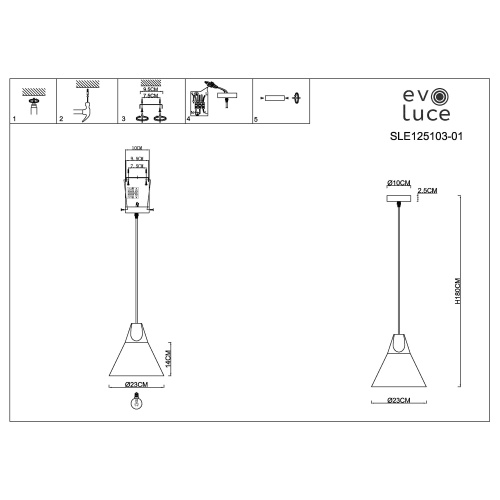 Подвес Evoluce MODICA SLE125103-01 фото 7