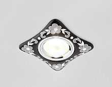Точечный светильник с узором D2065 BK/CH