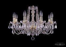 Подвесная люстра Bohemia Ivele Crystal 1402/8/195 G Leafs
