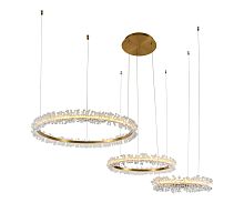 Подвес Лаура латунь d40+60+80 h150 Led 110W (4000K) с пультом ДУ