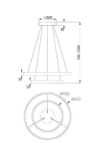 Подвесной светильник Maytoni Rim MOD058PL-L55B4K фото 10