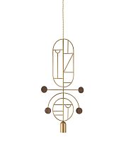 Подвесной светильник NOMON HOME WOODEN DOTS, CONF. 8, GOLD/WALNUT WDS08