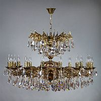 Подвесная люстра LEON Ambiente 2128/16 PB Honey Leaf