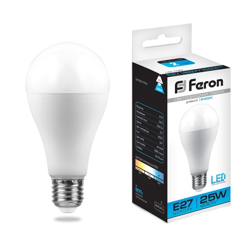 Лампа светодиодная Feron E27 25W 6400K 25792