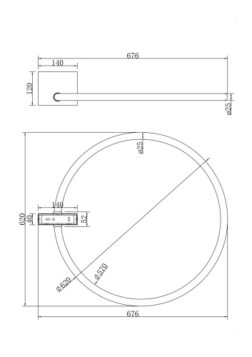 Потолочный светильник Maytoni Anillo MOD315CL-L25G3K фото 6