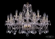 Подвесная люстра Bohemia Ivele Crystal 1413/10+5/300 G