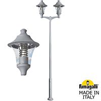 Парковый фонарь FUMAGALLI EKTOR 4000/MIDIPILAR/REMO 2L серый, прозрачный R50.372.A20.LXE27