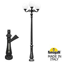 Парковый фонарь Fumagalli GLOBE 300 черный, бежевый G30.202.M30.AYF1R