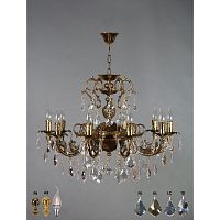 Подвесная люстра ALICANTE Ambiente 8888/10 PB Leaf crystal