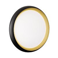 Светильник Sonex PALE SN пластик/черный/золотой LED 48Вт 4000К D380 IP43 TOFIQ BLACK  7651/DL