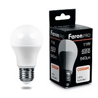 Лампа светодиодная Feron E27 11W 4000K 38030