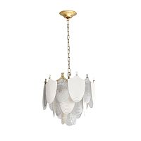 Люстра Odeon Light HALL ODL24 517 PORCELA золото/белый/прозрачный/металл/фарфор/стекло E14 11*40W  5051/11