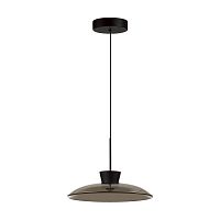 Подвес Odeon Light L-VISION ODL24 321 SAUCER черный/дымчатый/металл/стекло LED 9W 3000К  5055/9L
