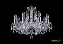 Подвесная люстра Bohemia Ivele Crystal 1406/8/160 Ni Leafs