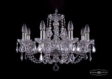 Подвесная люстра Bohemia Ivele Crystal 1406/8/195 Ni Leafs