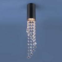 Накладной точечный светильник с хрусталем Elektrostandard 1083 GU10 BK черный