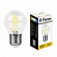Лампа светодиодная Feron 7W 230V E27 2700K, LB-52 25876