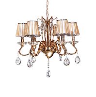 Хрустальная подвесная люстра Lumina Deco Finezzia LDP 9267-6 GD