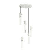 Люстра каскадная Odeon Light белый/прозрачный/металл/стекло LED 5*5W 3000K SCROW 5058/25LB