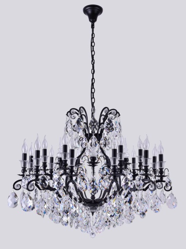 Люстра MAGNIFICO SP19 BLACK/TRANSPARENT