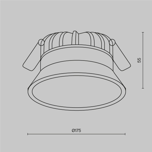 Встраиваемый светильник Technical DL053-24W3K-W фото 9